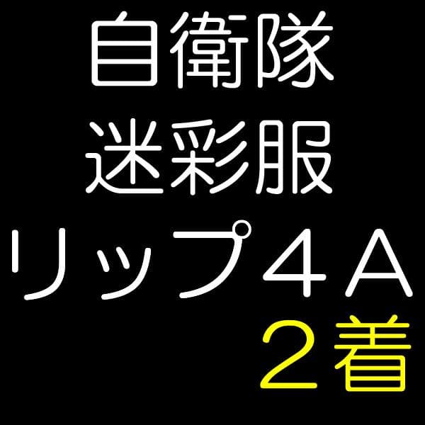 陸上自衛隊 リップストップ 迷彩服 ４A×２