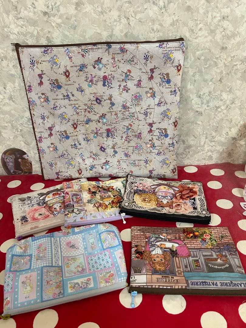 専用です　ハンドメイド　ファスナーポーチ6点　ジョリーフルール