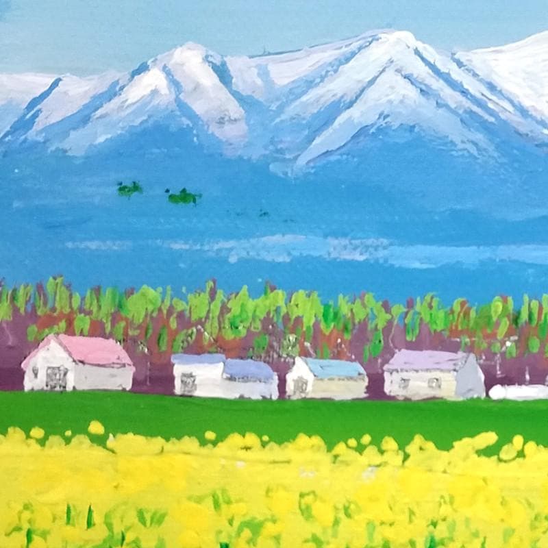 ☆伊藤正一☆「 菜の花畑 」アクリル画　サイズSM　新品！