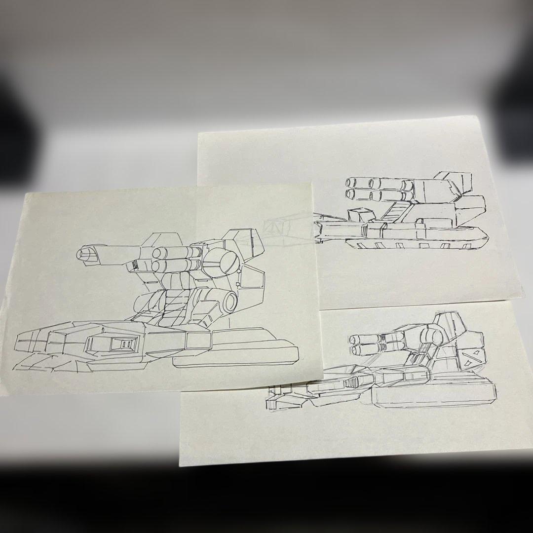 【設定資料・一部手描き】特装機兵ドルバック　A4、B4、B5サイズの用紙