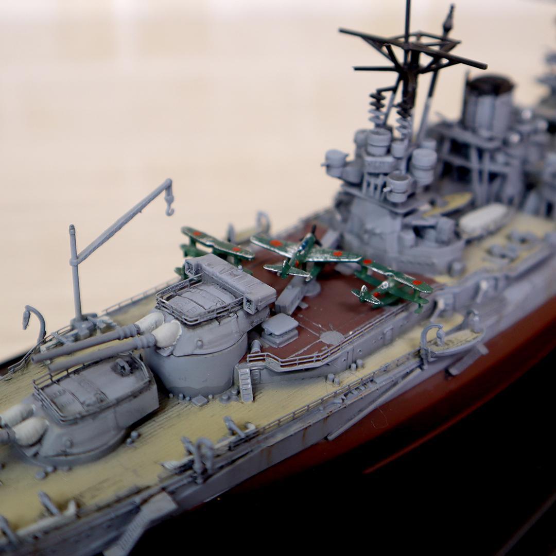 戦艦 長門 精巧模型 1/700 制作者銘入り 軍艦 日本海軍 詳細不明