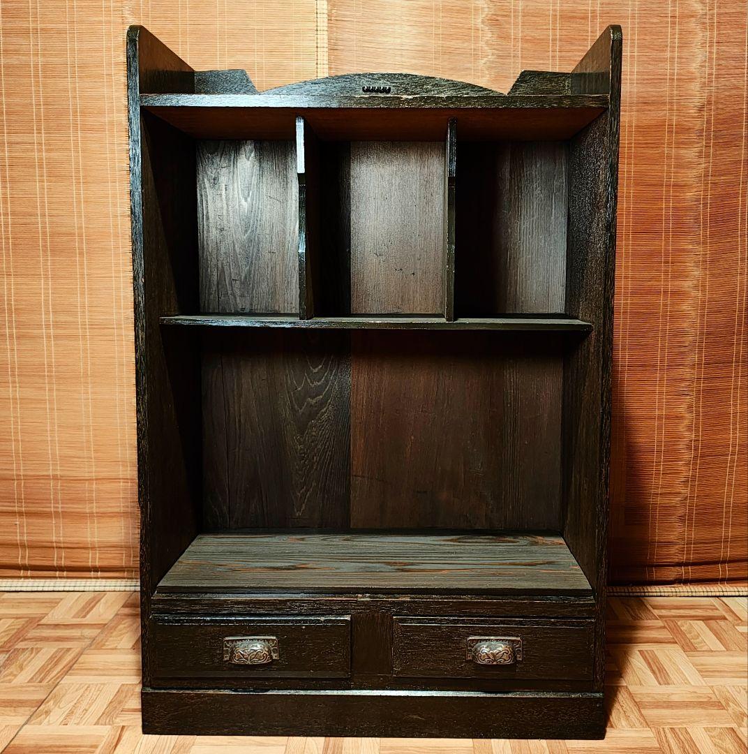 木製棚　食器棚　オープンラック　昭和レトロ　古家具