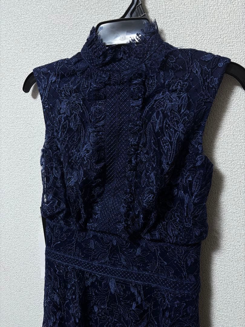 【新品】EPOCA タダシショージ ハイネックシンメトリーレースワンピース