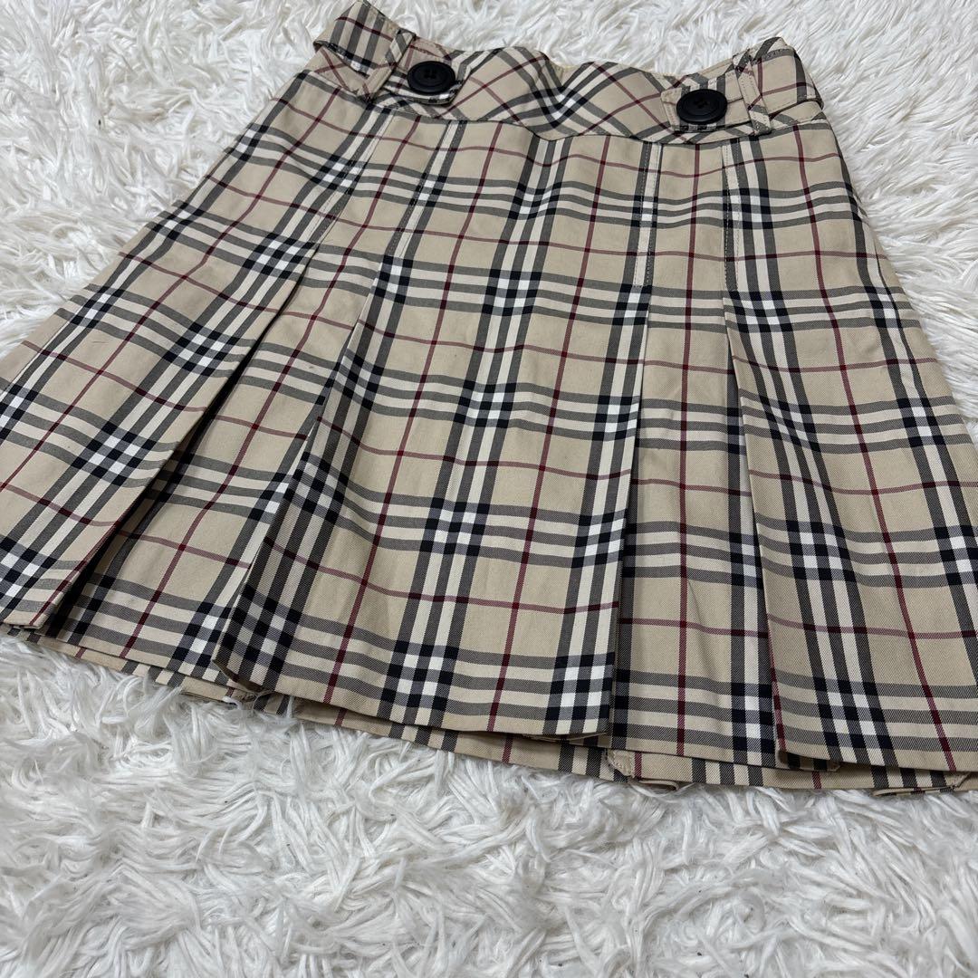 【人気】バーバリーブルーレーベル　スカート ノバチェック　プリーツ