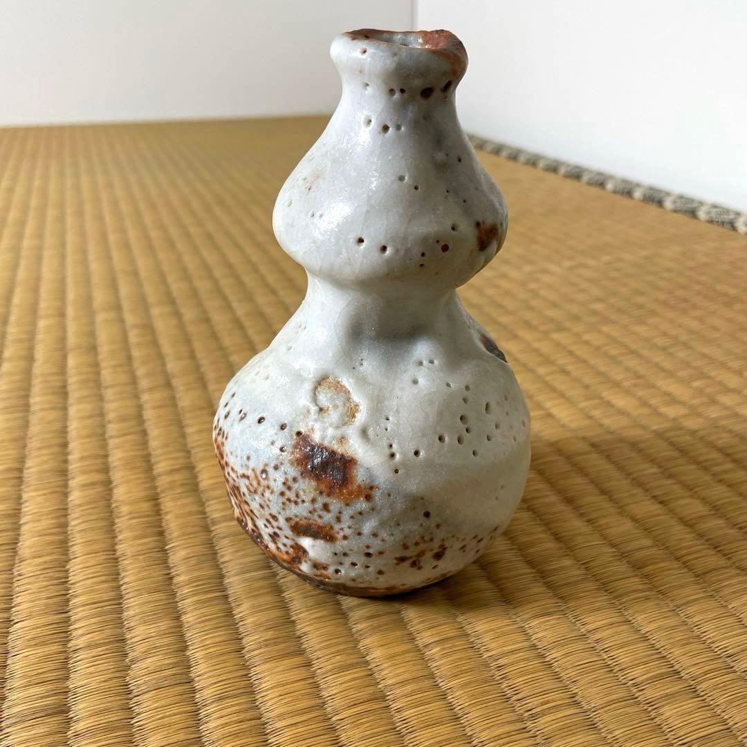 #XG475 陶芸家・鈴木五郎・志野徳利・花生・共箱・瀬戸焼・志野焼・茶道具