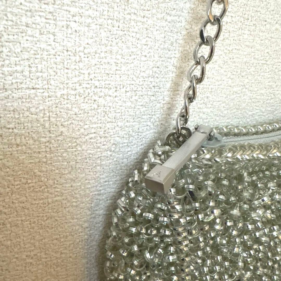 アンテプリマ　チェーンショルダーバッグメタリック