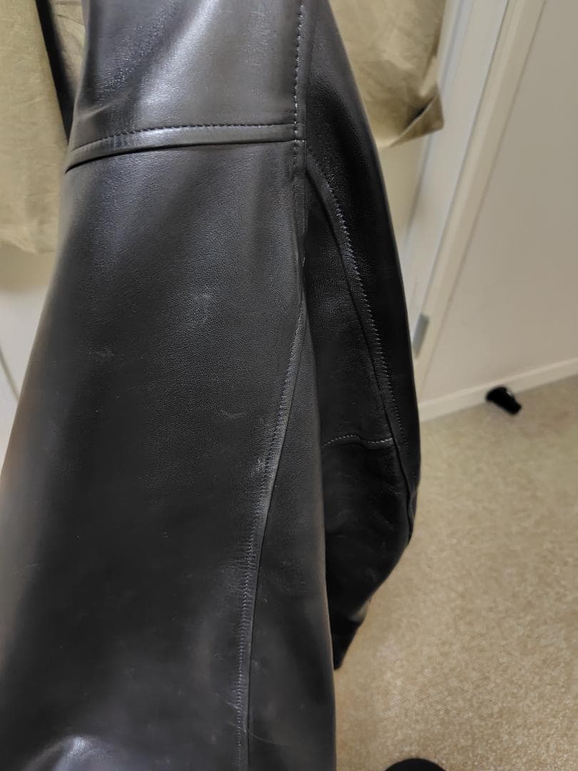 Schott 3101054 シープレザーシングルライダースジャケット ブラック