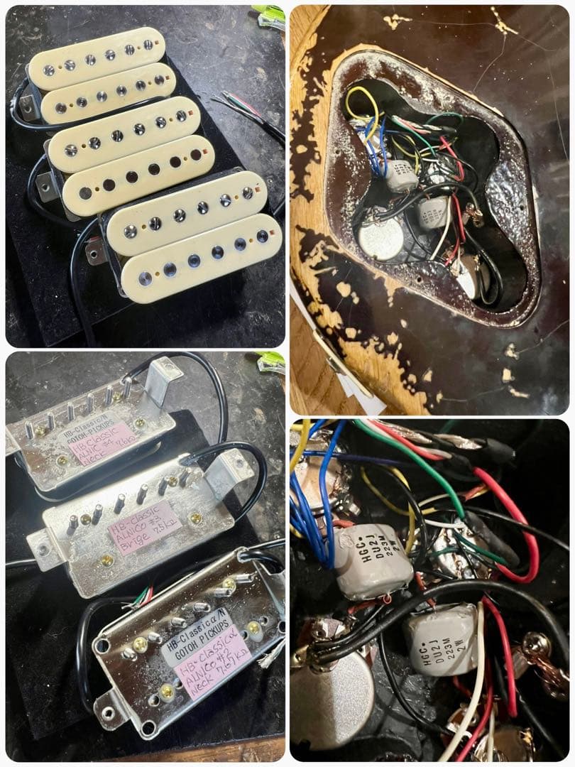 ハードエイジド&レリックレスポールスタンダードタイプ3PUオイルコンデンサー仕様