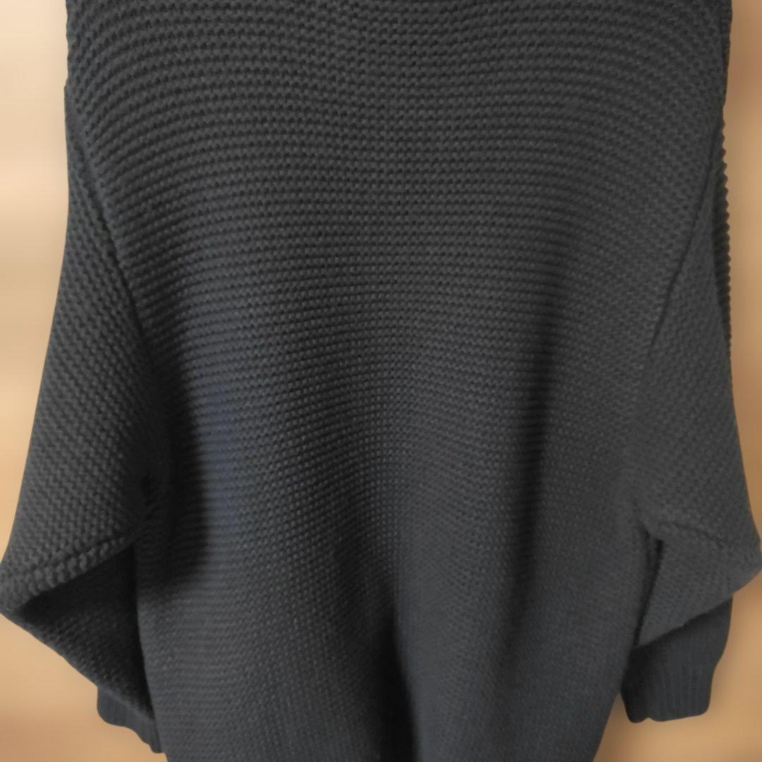 極美品FAT 極厚ジップアップカウチンニット サイズSKINNY(L)ネイビー