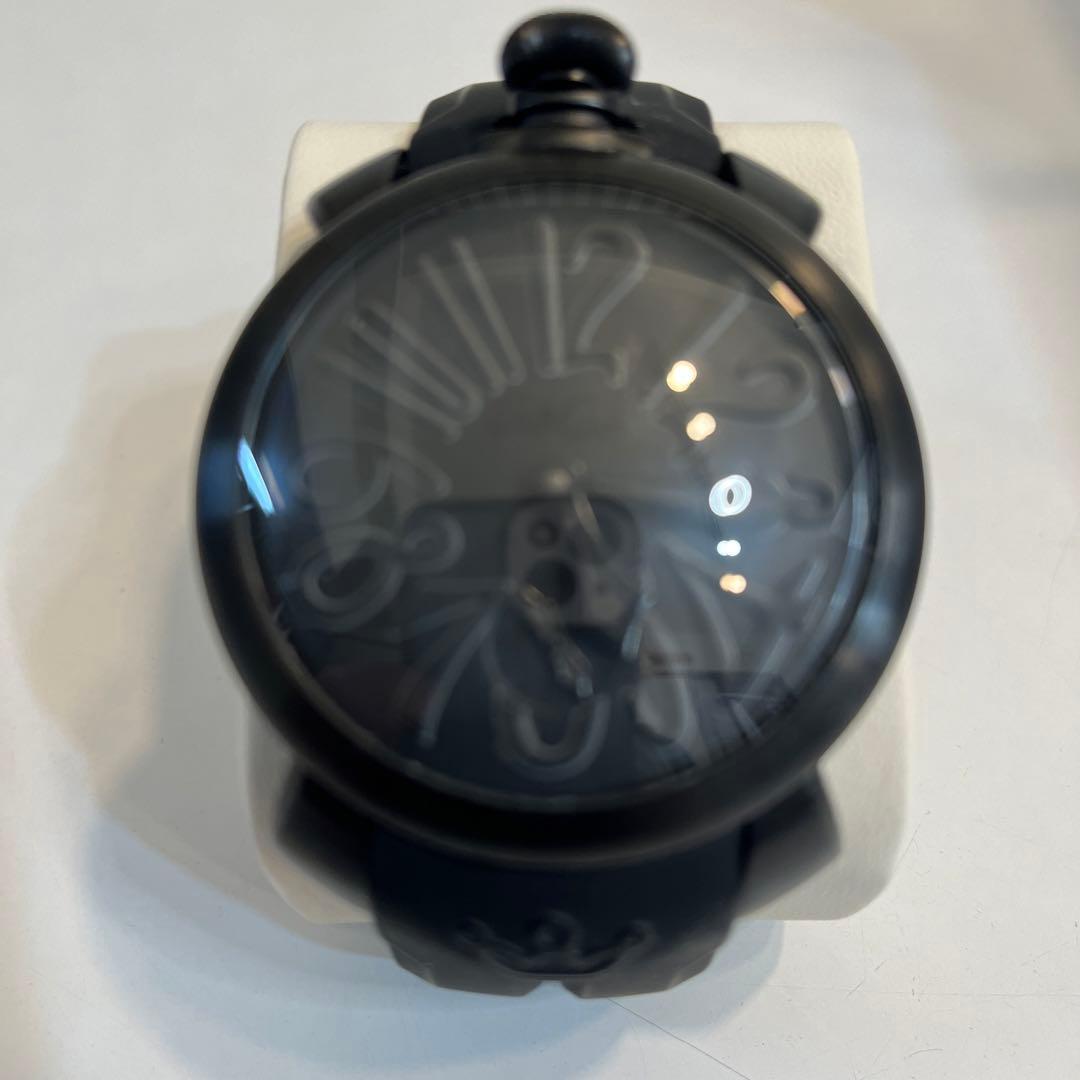 ガガミラノ　48mm マヌアーレ 手巻き式　ラバーベルト