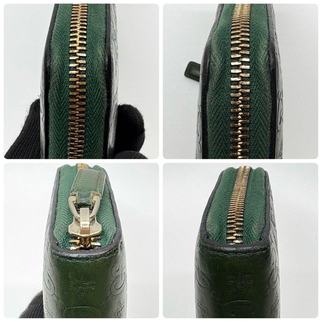 GUCCI グッチ　長財布　ラウンドファスナー　GG アニマリエ　ビー