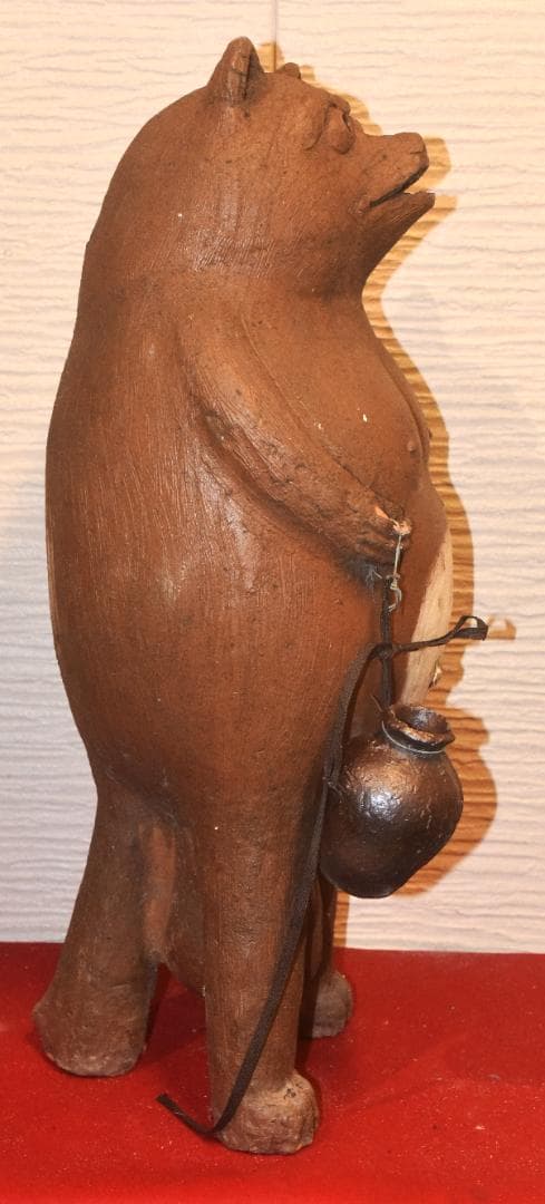 n*e様 貴重な常滑焼　狸　松下衛作　タヌキの置物　78ｃｍ●250303-03