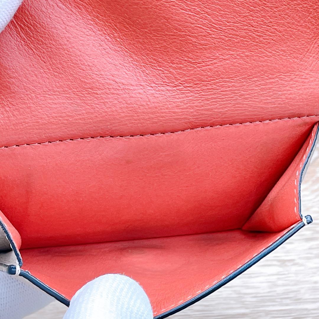 ◇ロエベ◇アナグラム トライフォールド 三つ折り財布 ライトオーツ / ハニー