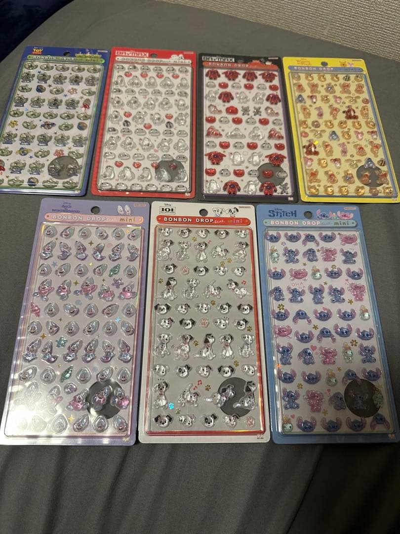 ディズニーザマーケット ボンボンドロップシールミニ　7種