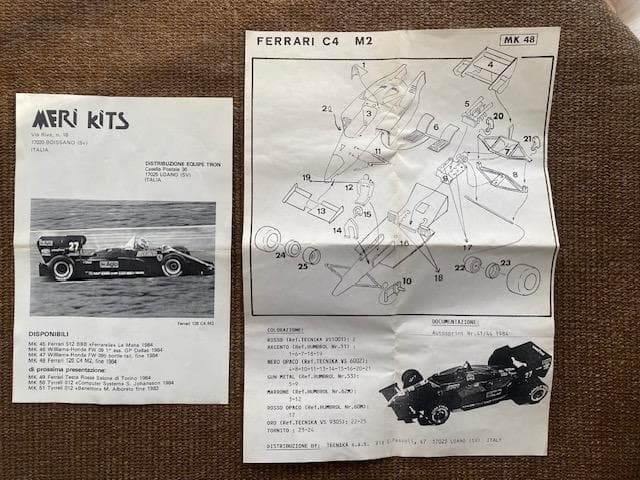 1/43 メリ MERI フェラーリ 126C4-M2