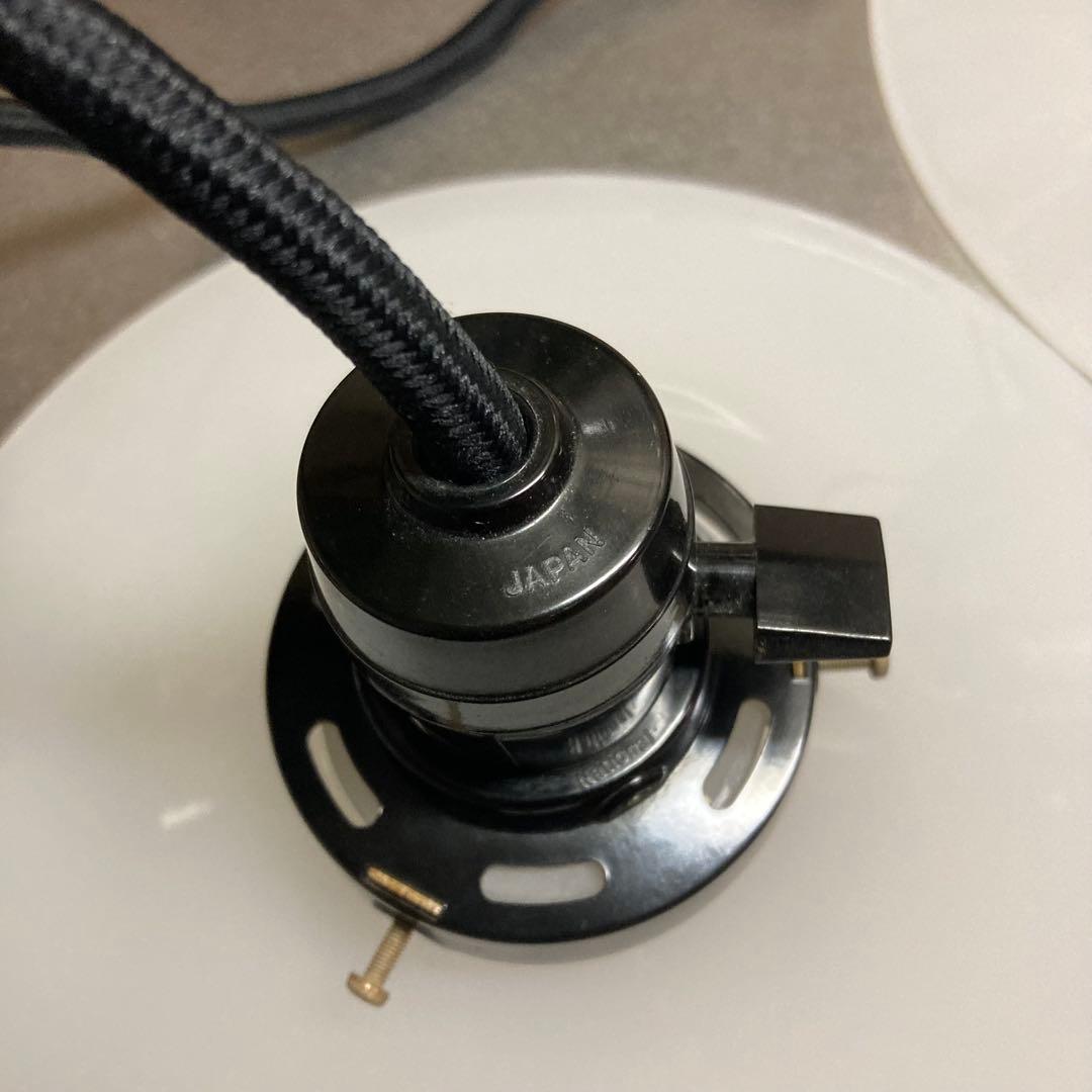 アンティーク ホワイトペンダントライト 2個セット E26 レトロ