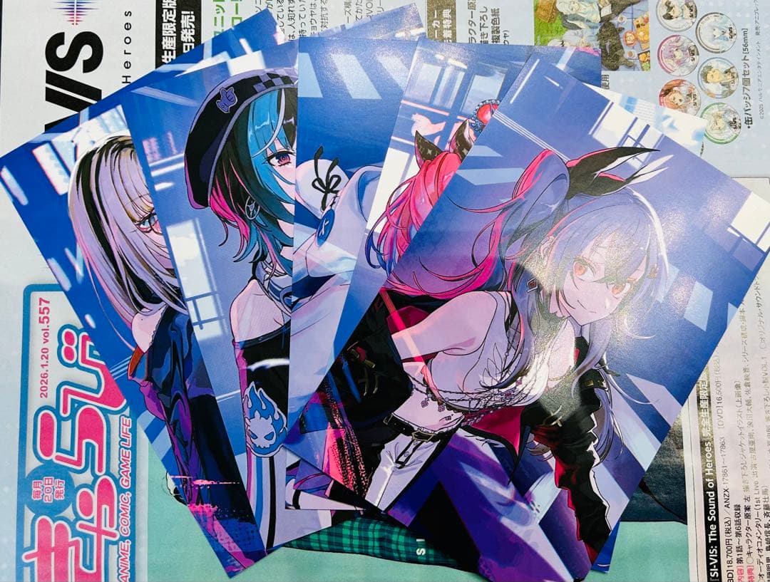 ホロライブ 1stアルバム FLOWGLOW アニメイト特典 複製コメントカード