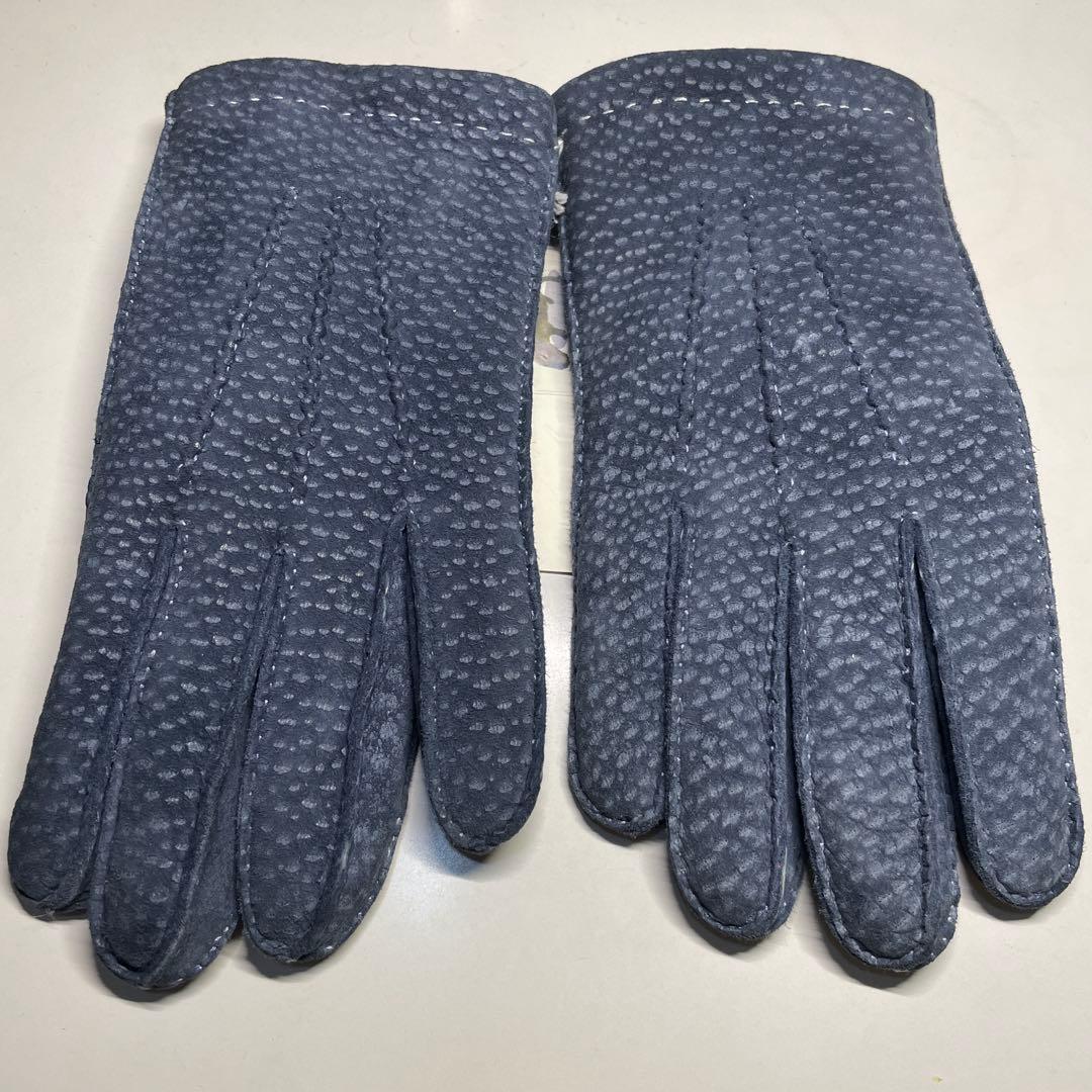 MEROLA カピバラ革 ネイビー（紺色）ライニング：ラパン（うさぎ毛）サイズ８