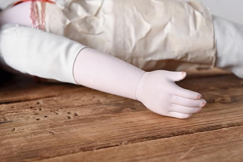 市松人形 昭和初期　女の子　光印　50㎝　光龍斎　初代東光　丸平