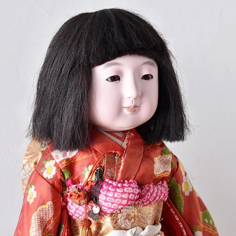 市松人形 昭和初期　女の子　光印　50㎝　光龍斎　初代東光　丸平