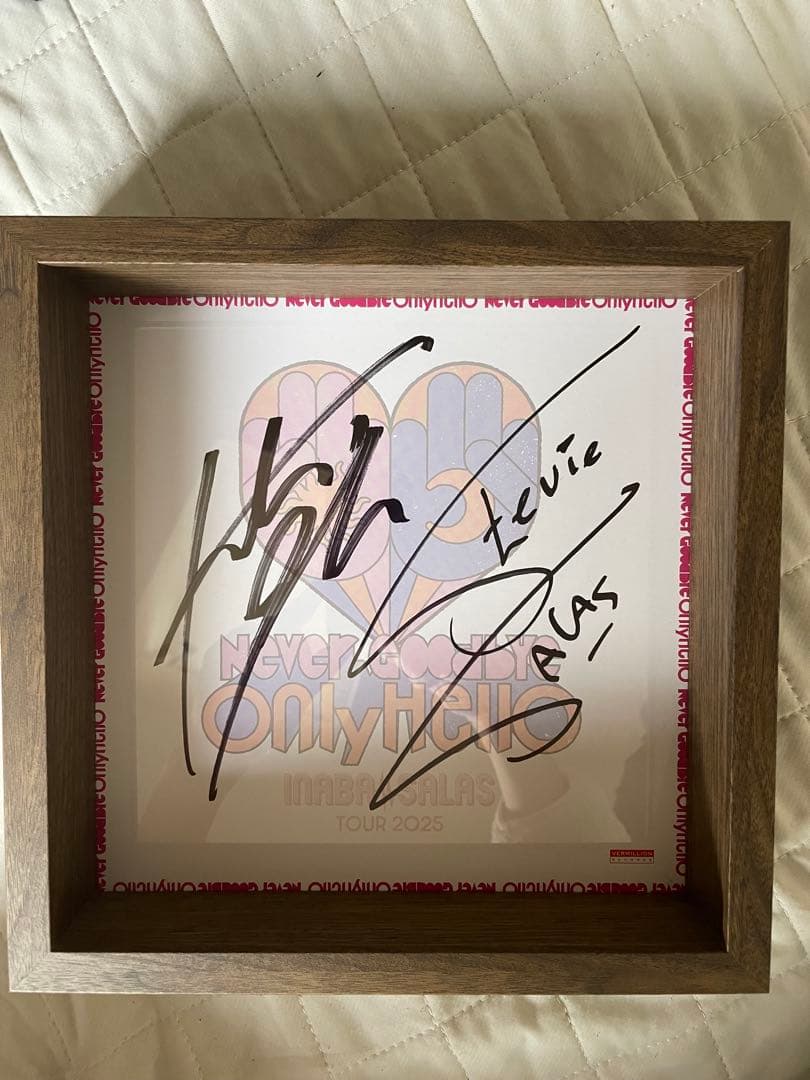 INABA/SALAS 直筆 サイン 色紙 稲葉浩志 B'z 会場限定