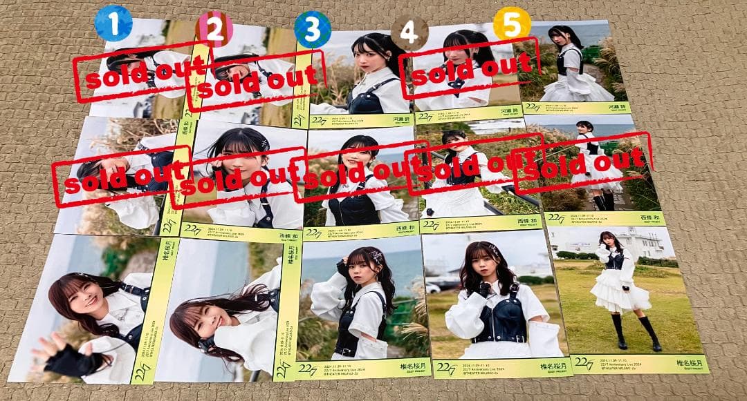 ナナニジ　22/7　14th衣装　ブロマイド　バラ売り