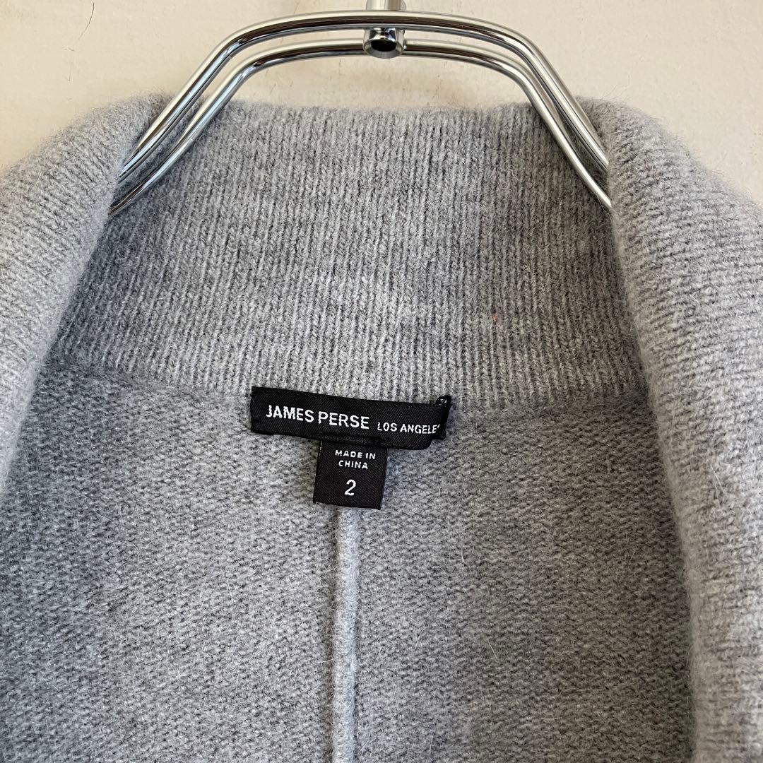 極美 JAMES PERSE アンゴラ混 ニットコート ジェームスパース