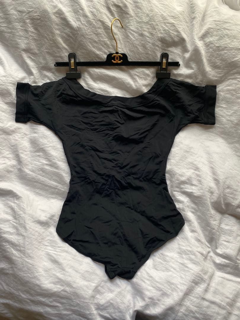【CHANEL】SwimSuit 水着 42 BLACK
