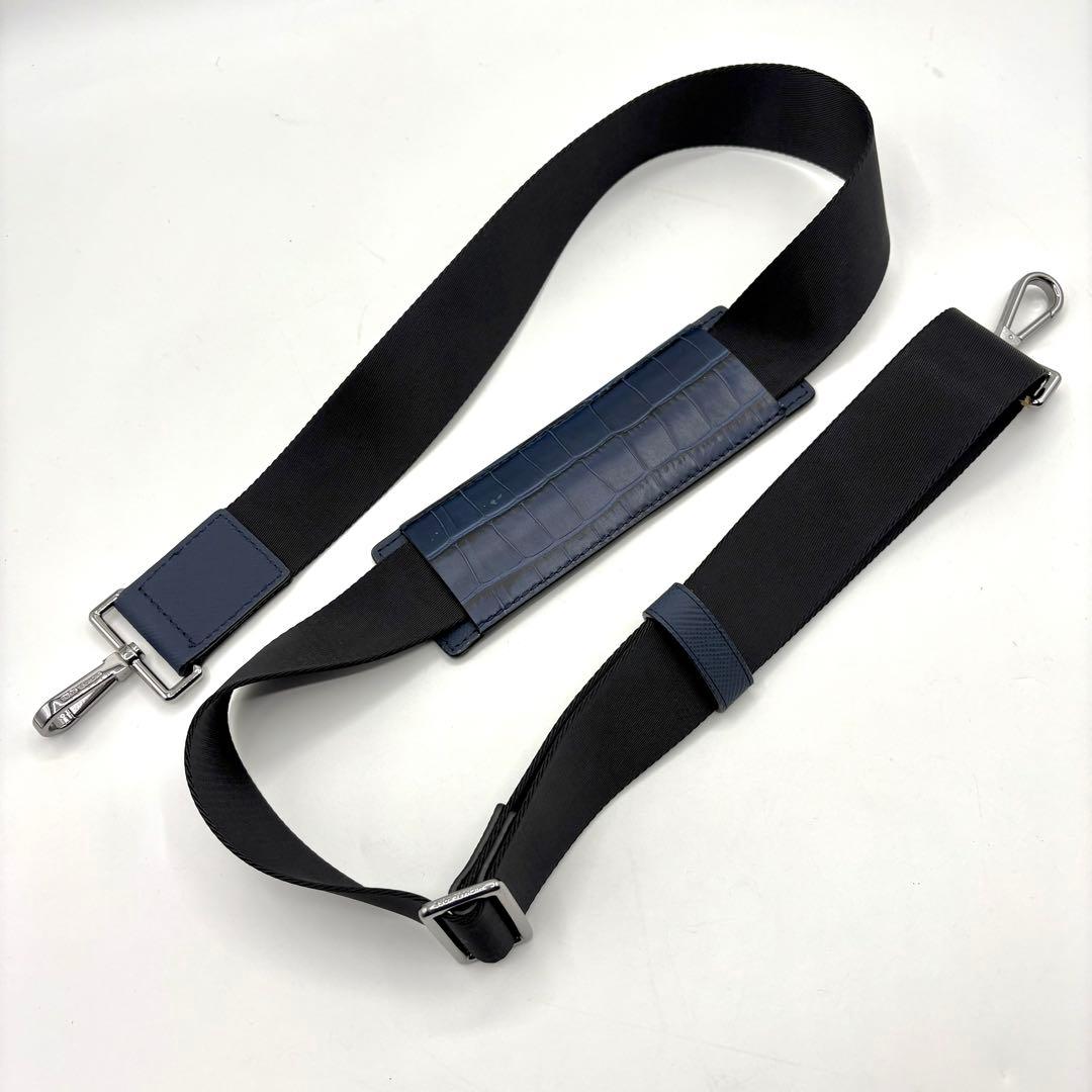 未使用級 2way マイケルコース クロコ型押 イタリアンレザー ブリーフケース