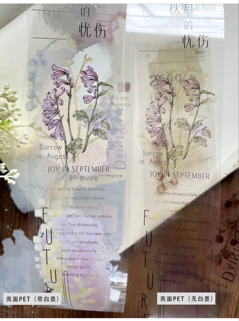 自元素文创《秋实若梦》海外マスキングテープ　マステ 【2654】