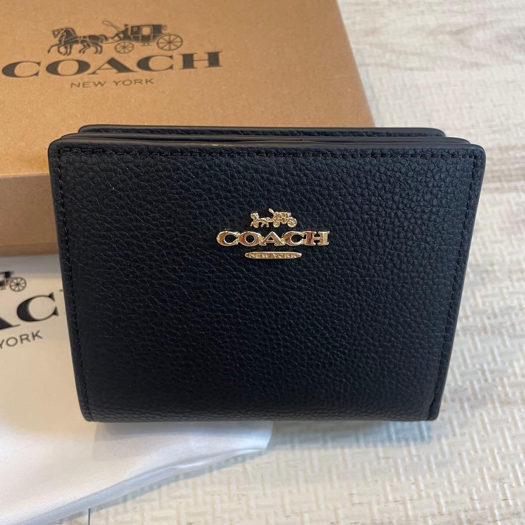 【りんご】COACH　コーチ　折り財布　スナップウォレット　正規品