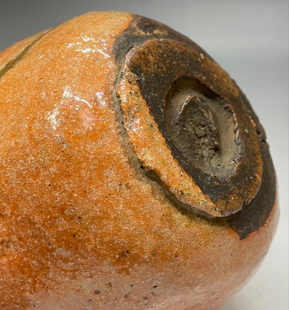 赤楽茶碗　箱付(四方桟) 仕覆　金直し　在銘　作家作品　e5733a