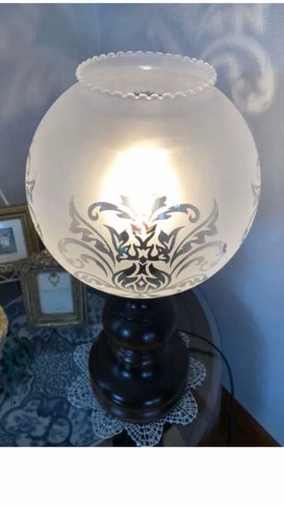 アンティーク ヴィンテージ 木製 スタンドランプ高さ57cm