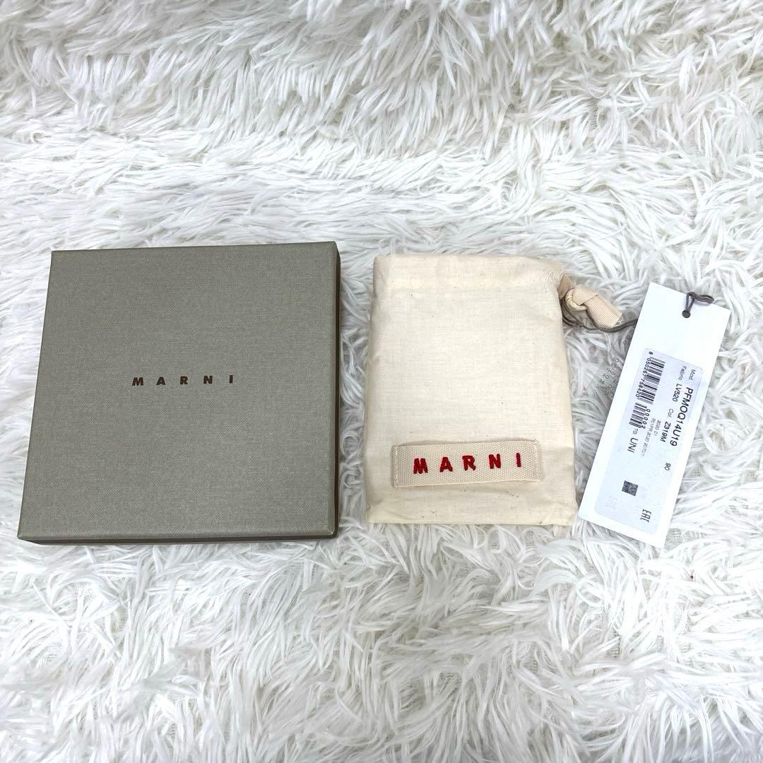 MARNI バイフォールドウォレット　二つ折り財布　ピンク　ホワイト