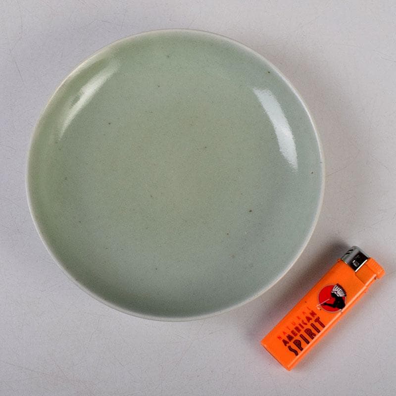 伊万里焼　古伊万里　青磁皿　四客　N　8578