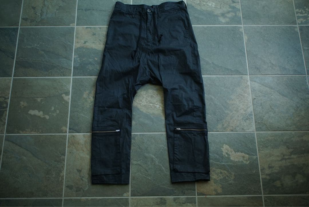 LGB ルグランブルー ジップデザイン パンツ サルエル ブラック