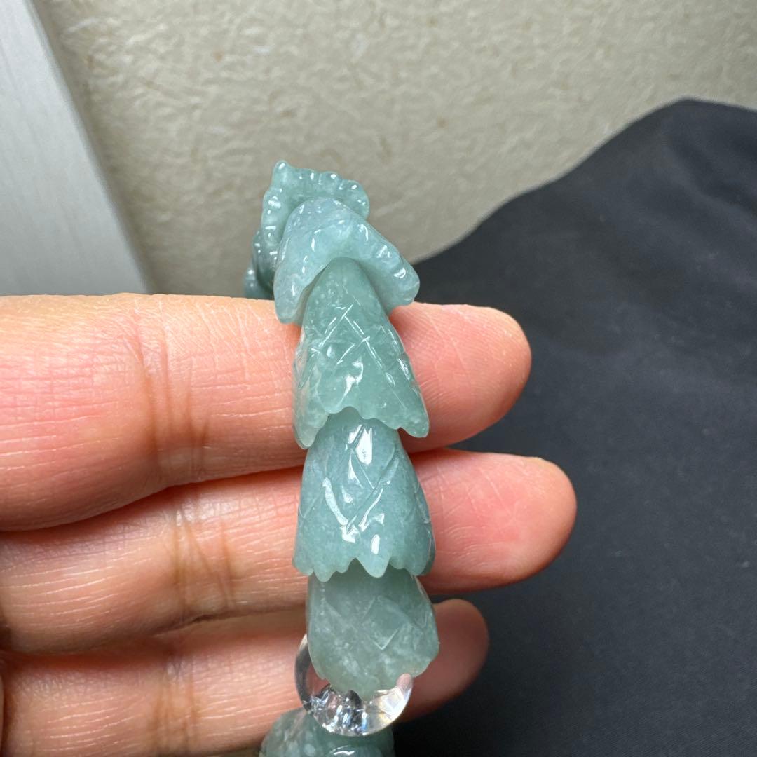 浄化の水晶&全ての繁栄　翠製　龍神ブレスレット