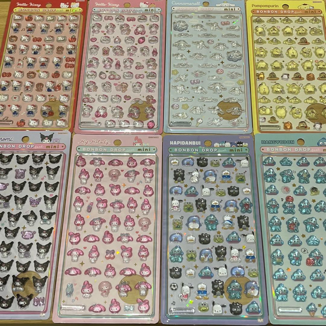 最安値 サンリオ ボンボンドロップミニシール mini 8枚