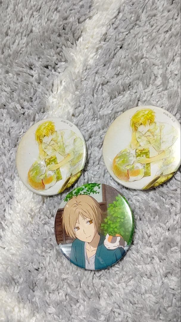 夏目友人帳☆缶バッチ3点(^^)