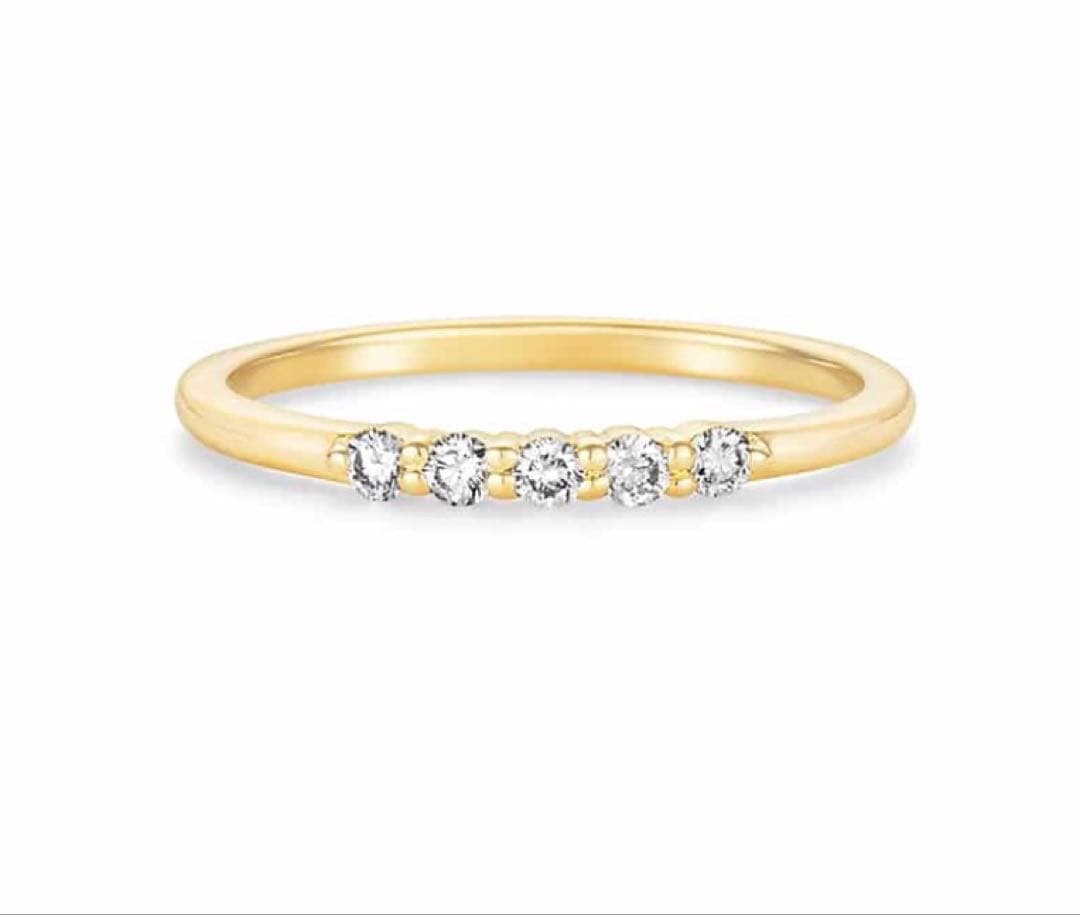 TAKAPON AHKAH K18 エメピンキー ダイヤ リング５号