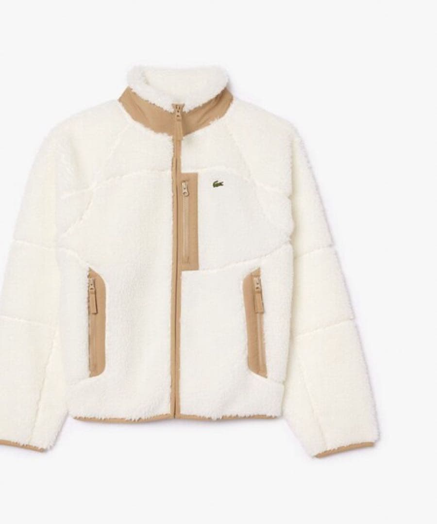 Lacoste ラコステ ベーシックシェルパフリースジャケット　ボアブルゾン