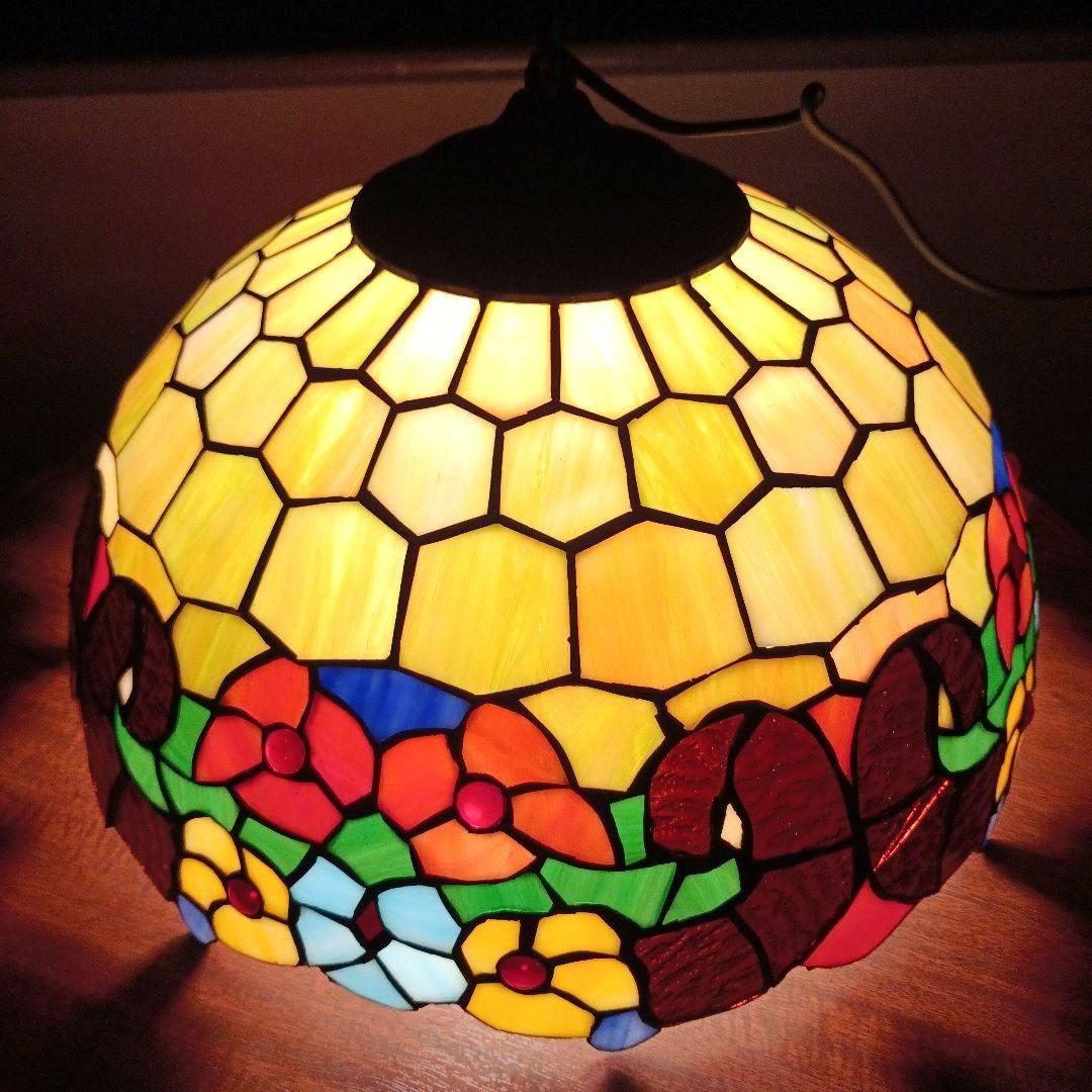 ステンドグラス ステンドグラス吊下ランプ ペンダントライト