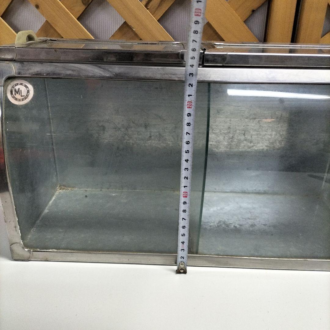 レトロ 駄菓子屋さんの駄菓子入れステンレススチール ガラスケース