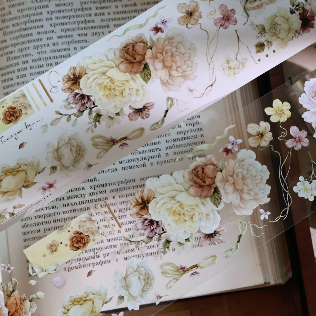 ⭐️SALE⭐️ 壹洱原创《半溪月》海外マスキングテープ　マステ 【2374】