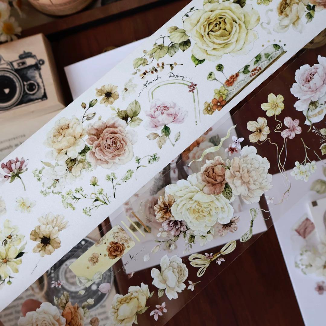 ⭐️SALE⭐️ 壹洱原创《半溪月》海外マスキングテープ　マステ 【2374】