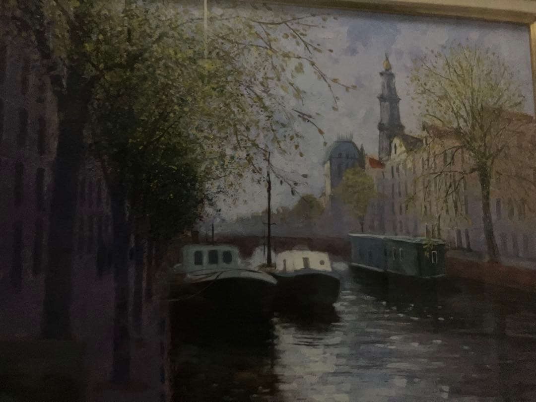 57万円で買った日展作家の作品　油絵　箱入り