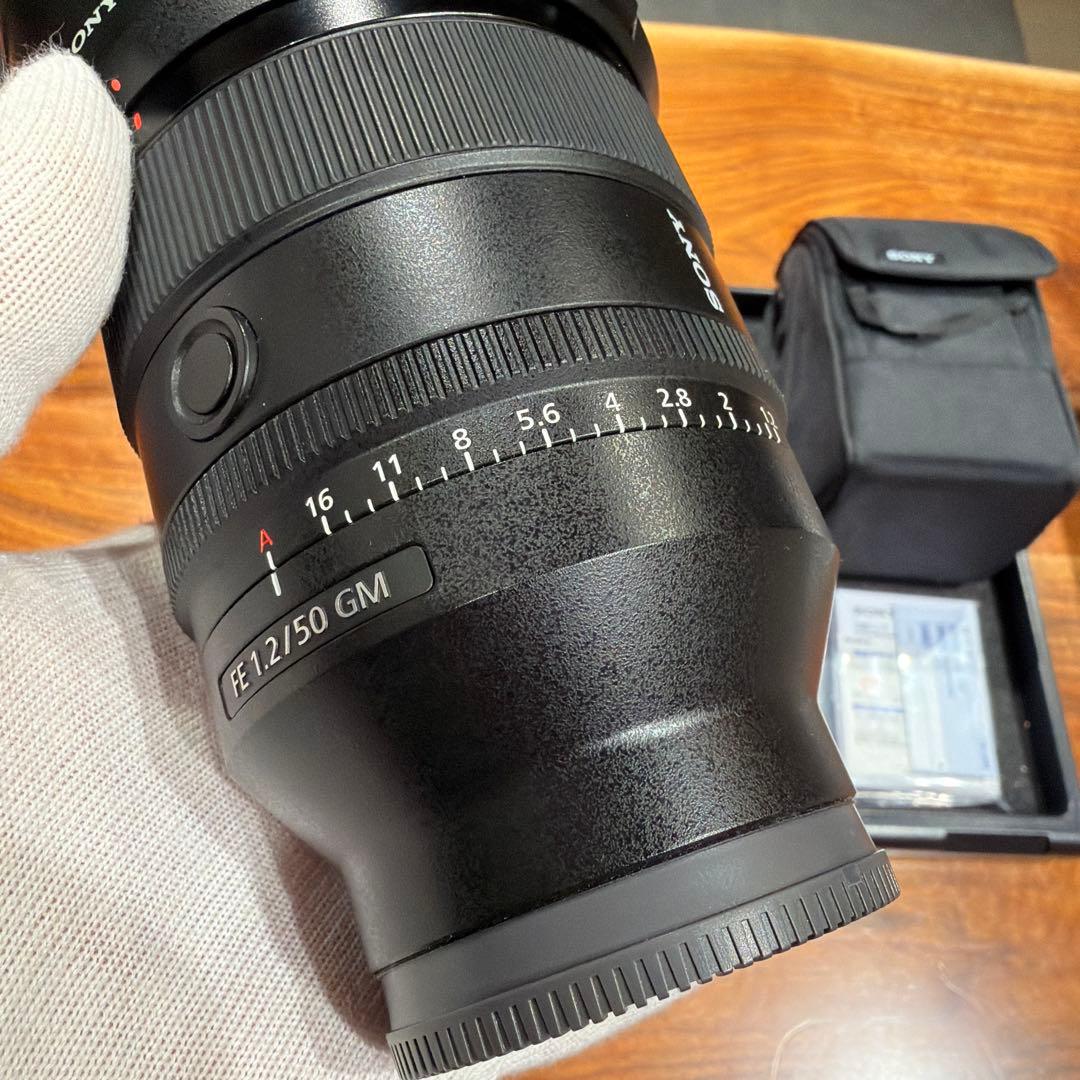 SONY FE 50mm F1.2 GM レンズ傷無し 可変偏光フィルター