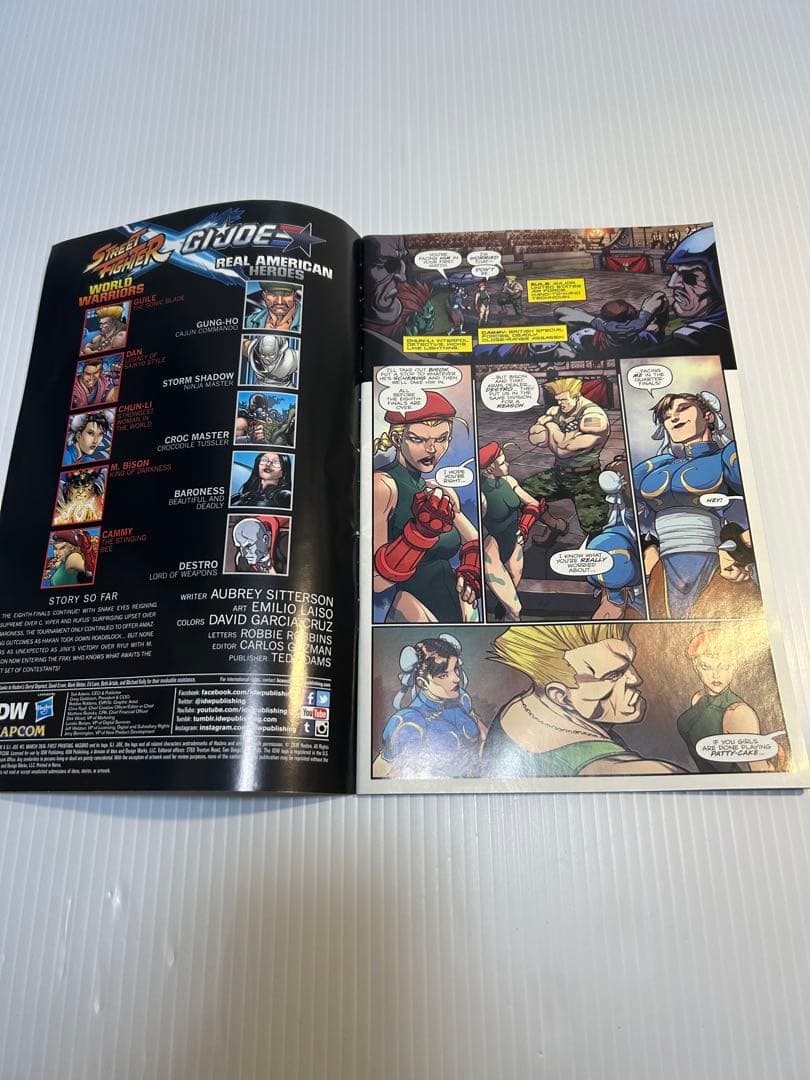 【ストリートファイター x GIジョー #2／IDWコミック・初版】 アメコミ