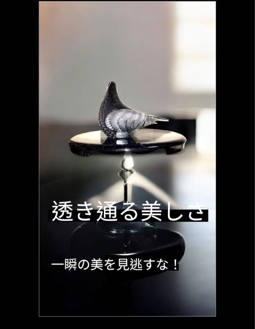 Marcolin ガラス製 鳥のオブジェ