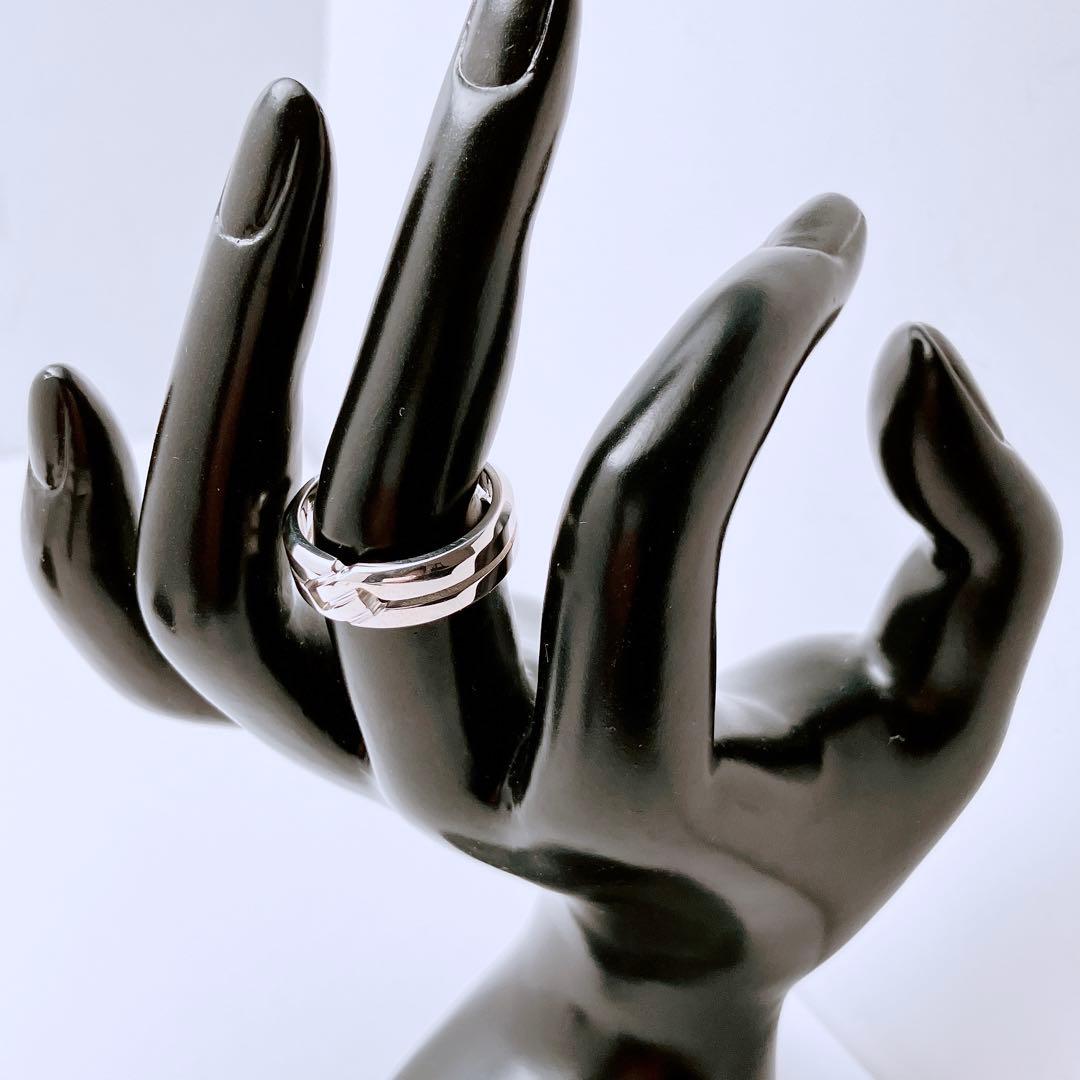 新品同様 グッチ GUCCI 925 ノット リング 指輪 シルバー Y720